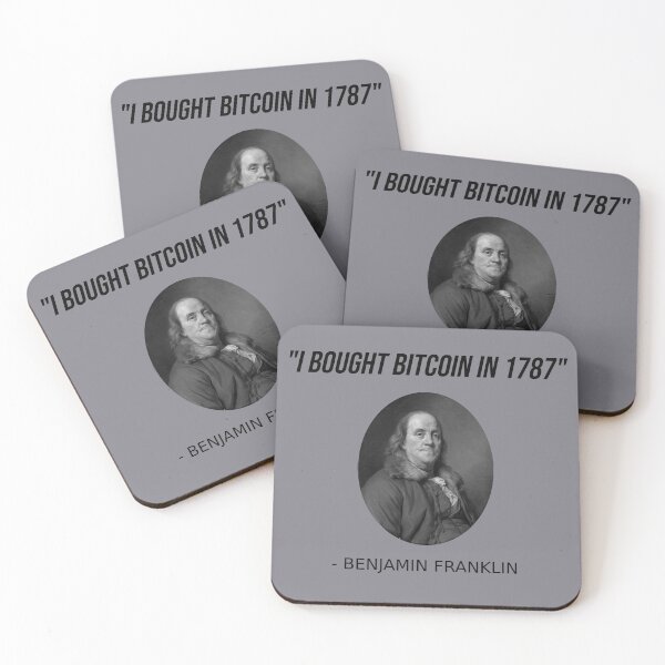 Item preview, Funny Benjamin Franklin Bitcoin USA History Meme T-Shirt designed and sold by Creekman Designs.