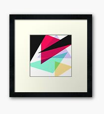 Contemporary Geometric Triangles Framed Print