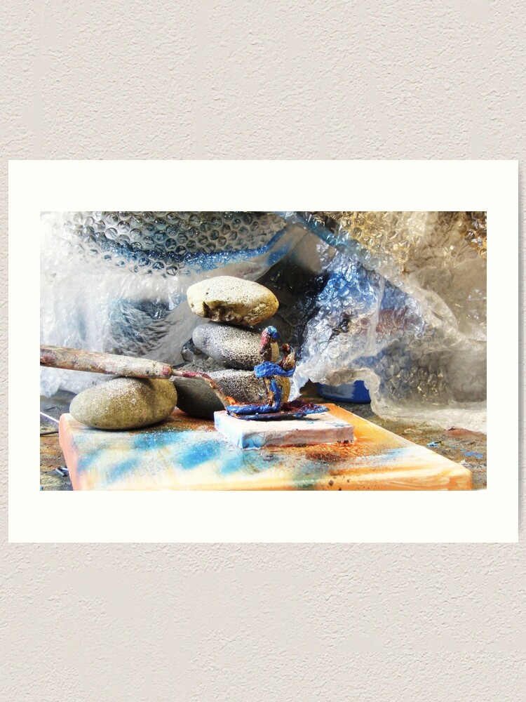 Alternate view of Praying Composition Art Print
