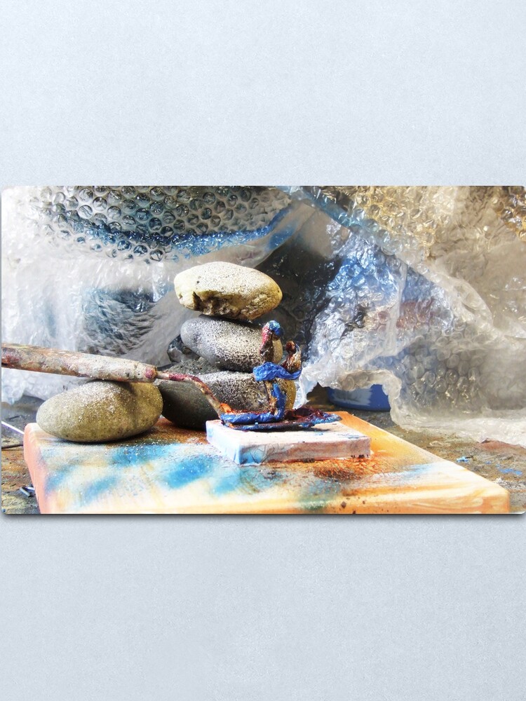 Alternate view of Praying Composition Metal Print