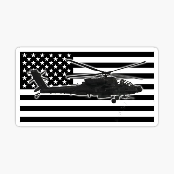 Vista previa del artículo con la obra «AH-64 Apache», diseñado y vendido por Jared Davies.