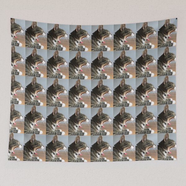 Item preview, Yawning Cat Steven (in color) designed and sold by ByMaSOLE.