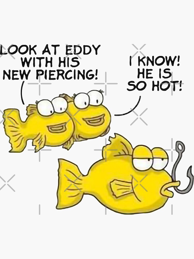 FISH NICE PIERCING' Sticker