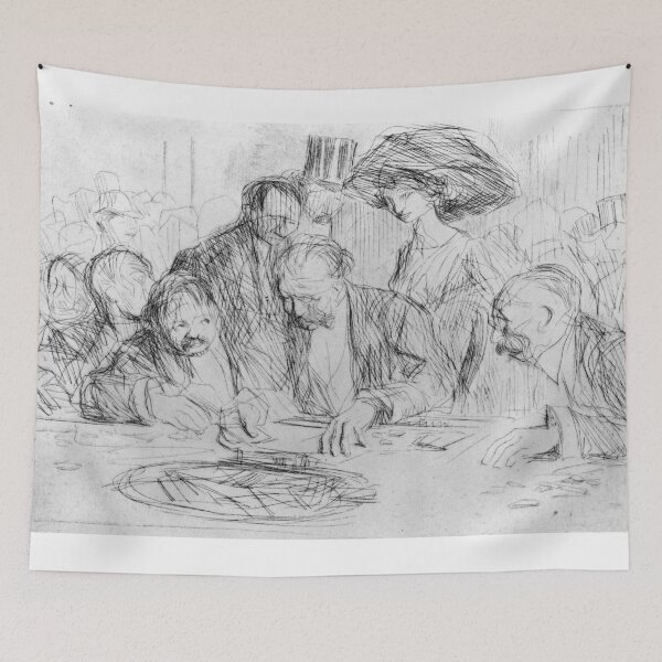 Item preview, A La Table De Jeu - Jean Louis Forain - c1900 designed and sold by CrankyOldDude.