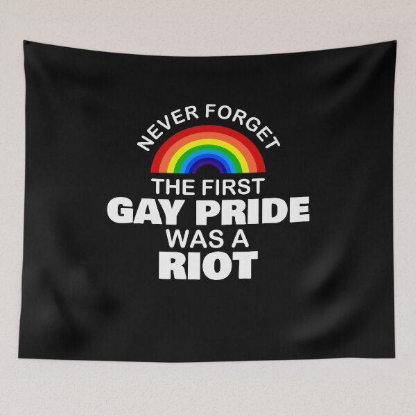 Item preview, THE FIRST PRIDE WAS A RIOT PRIDE PARADE NYC 50TH ANNIVERSARY RAINBOW designed and sold by rhonstoppable27.