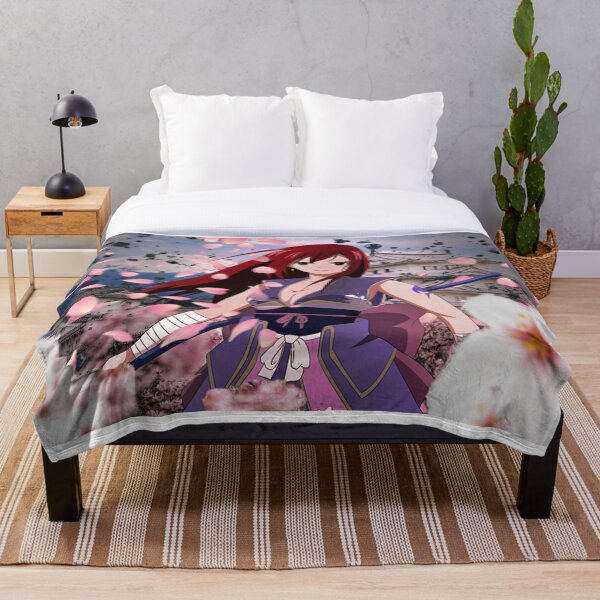Erza Scarlet Throw Blanket