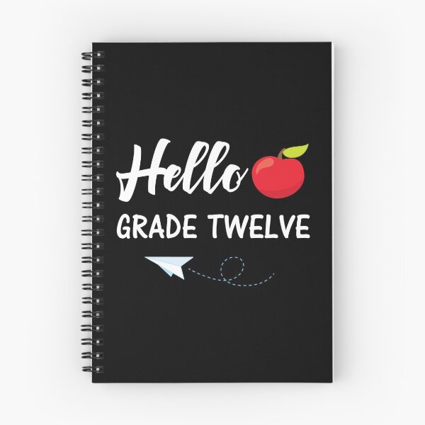 Item preview, Hello Grade Twelve Cute Back To School Designs designed and sold by SpiritWestDesig.