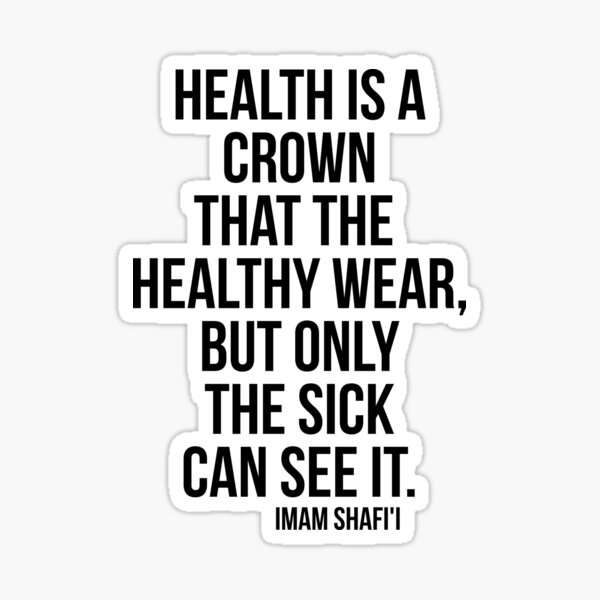 health-is-a-crown-sticker-by-ketoaf-redbubble