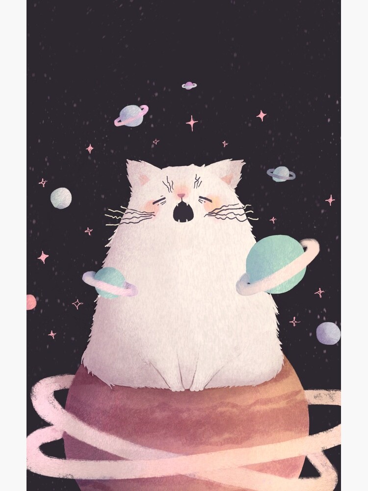 Yawning Space God Cat by Bumcchi
