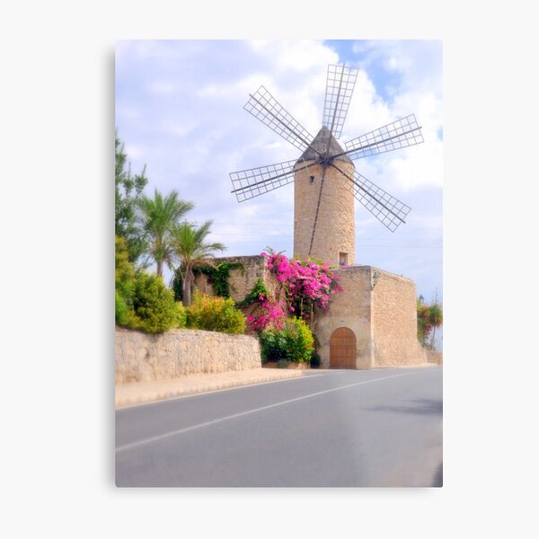 Majorca Mill Metal Print