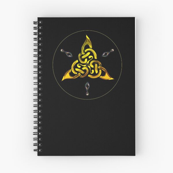 Item preview, Golden Triquetra Celtic Knot designed and sold by kernowerno.