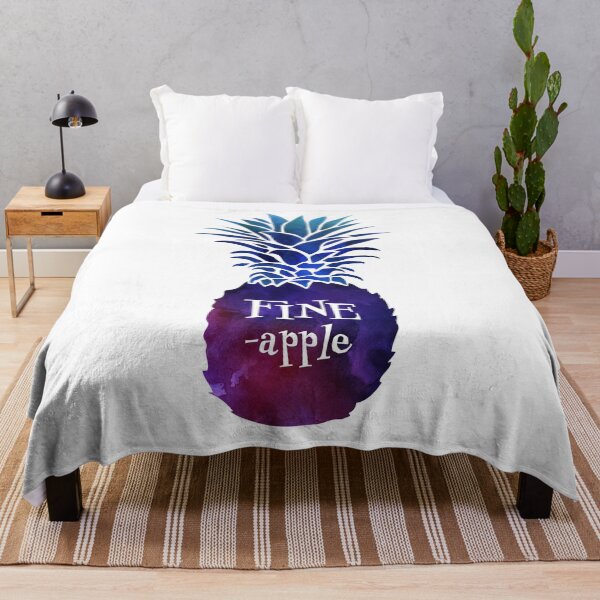 Item preview, Fine-apple Pineapple Watercolour Purple, Blue and Pink designed and sold by DesignsofWhimsy.