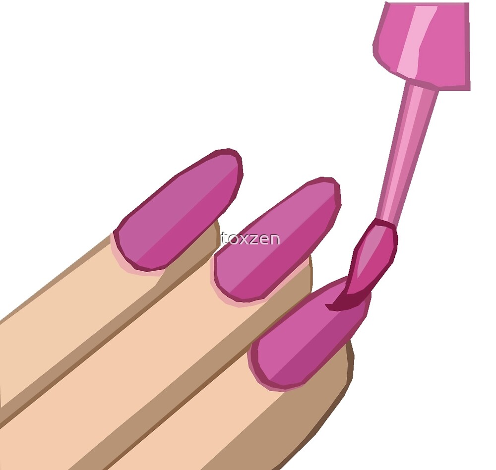 "Nail Polish Emoji" by toxzen Redbubble