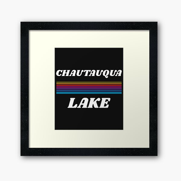 Chautauqua Lake NY graphics, Chautauqua Lake NY products design Framed Art Print
