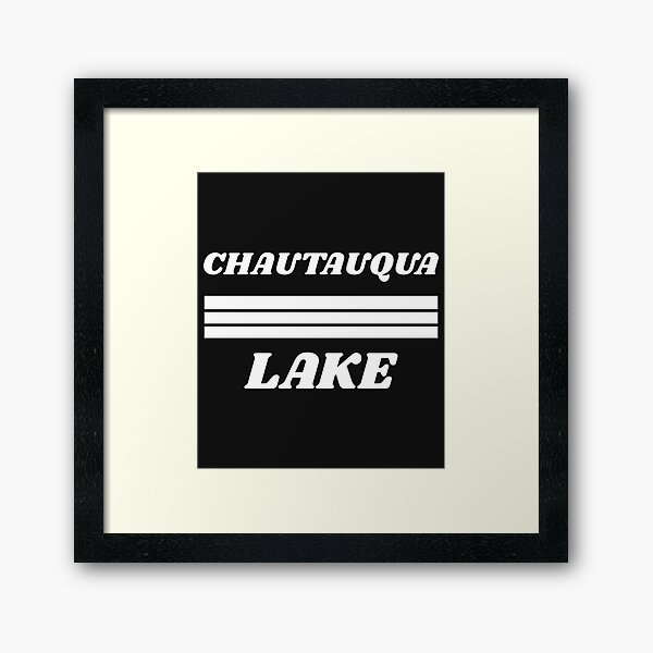 Chautauqua Lake NY graphics, Chautauqua Lake NY products design Framed Art Print
