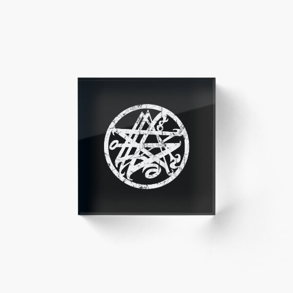 Arcane Necronomicon Blanc Acrylic Block