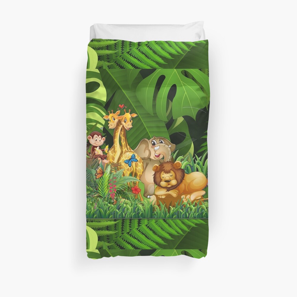 Kids Jungle Room Duvet Cover