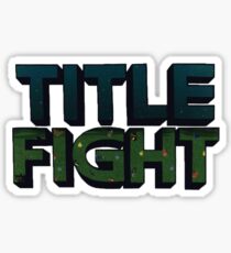 Title Fight logo Sticker