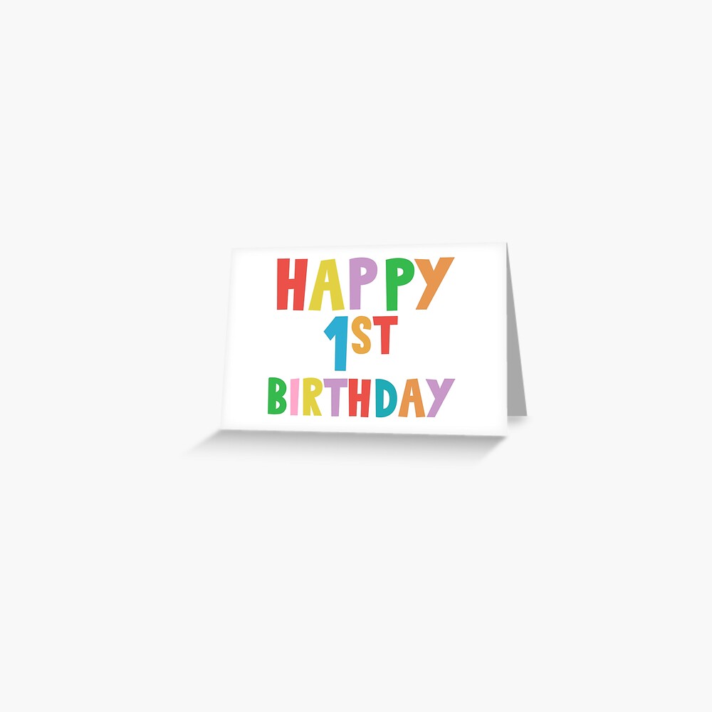 Tarjetas de felicitación «Feliz 1er cumpleaños, Feliz primer cumpleaños ...