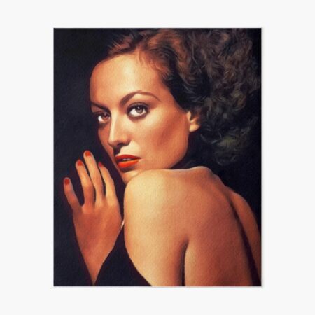 Joan Crawford, Vintage Hollywood Legend Art Board Print