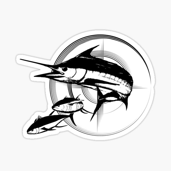 Pelagic Hunter - Big Game Fishing Design Sticker for Sale by GreenFlash  Concepts