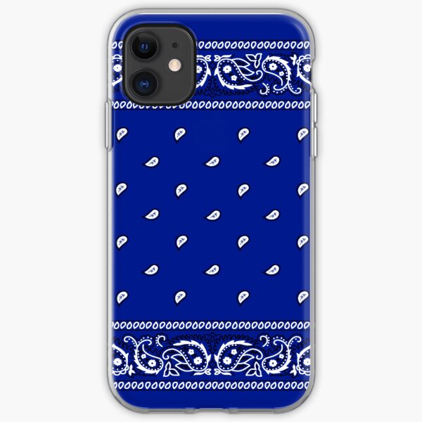 Bandana Royal Blue iPhone Soft Case
