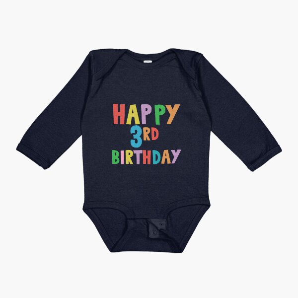 Item preview, Happy 3rd Birthday, Happy third Birthday for boys or girls  designed and sold by Marwa Sharafeldin.
