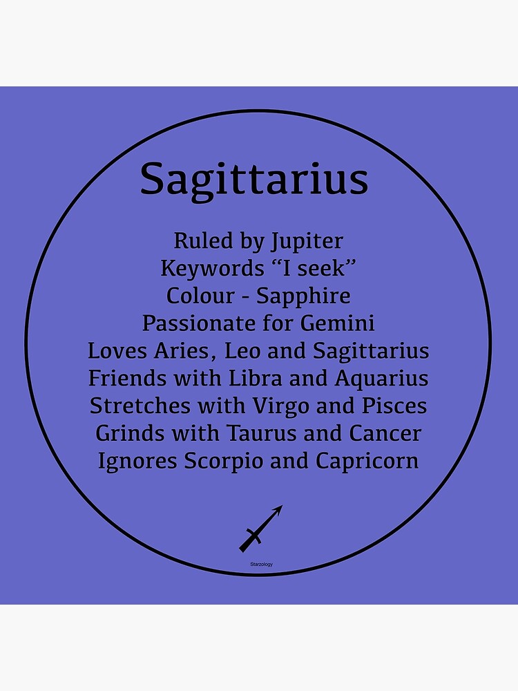 Sagittarius the Archer Zodiac Sign Compatibility Art Board Print