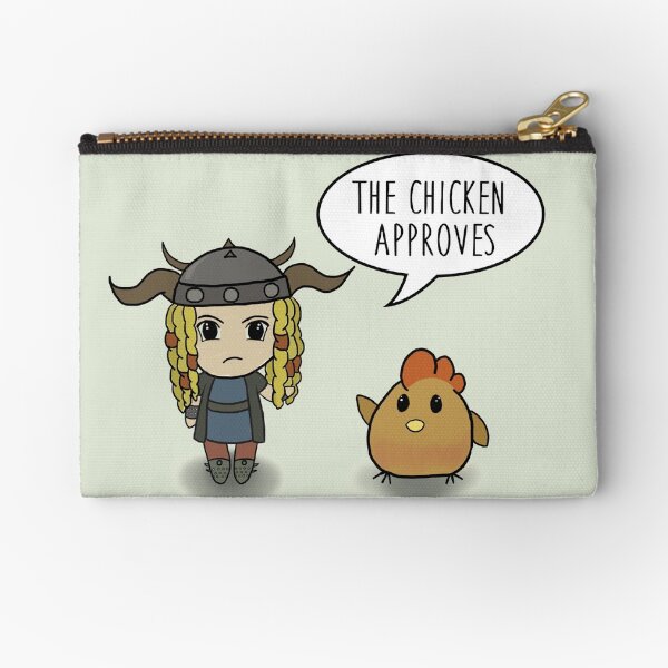 "The Chicken Approves" HTTYD Race to the Edge Zipper Pouch