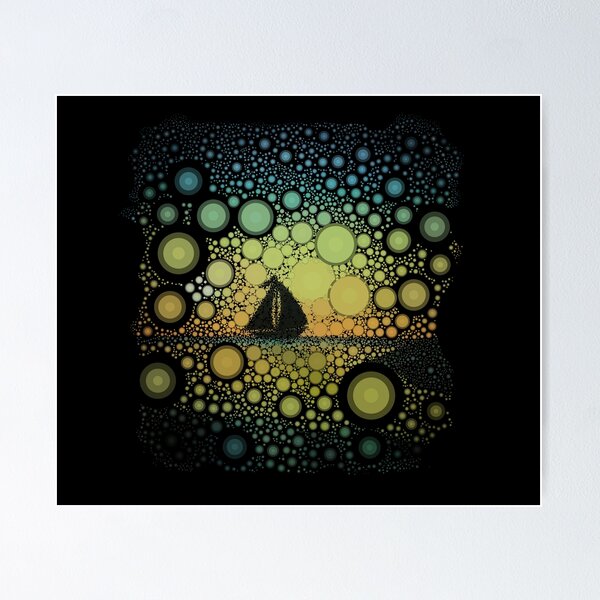 Item preview, Sunset Sail Circle Mosaic designed and sold by Heathermarie321.
