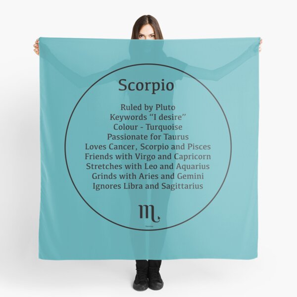 Scorpio the Scorpion - Zodiac Sign Compatibility Scarf