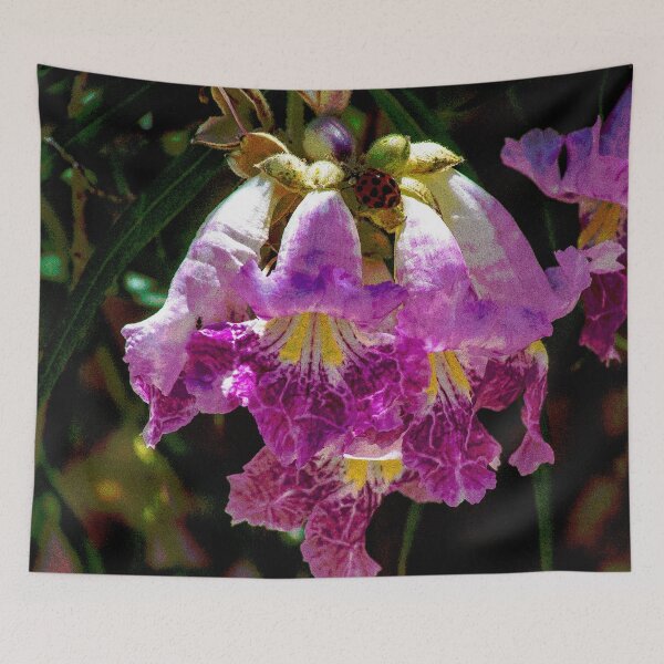 Item preview, Pink Bell Flowers with Lady Bug designed and sold by William E Lopez.