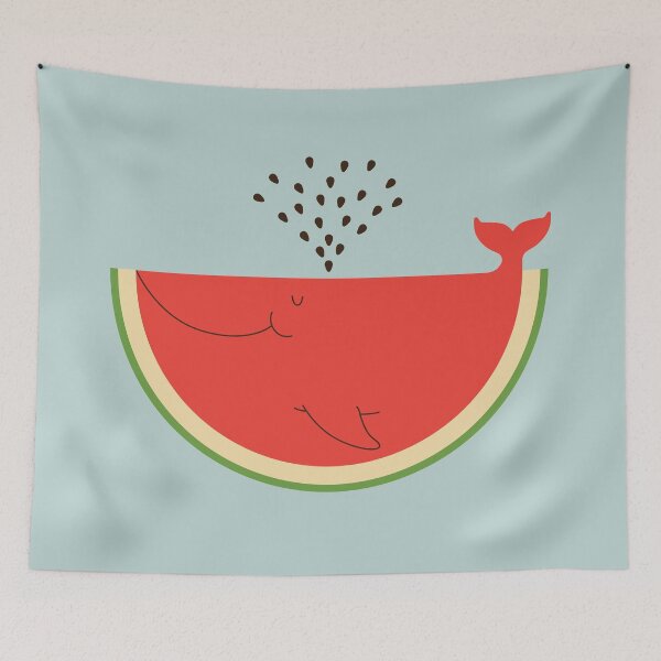 Item preview, Watermelon Whale designed and sold by ilovedoodle.