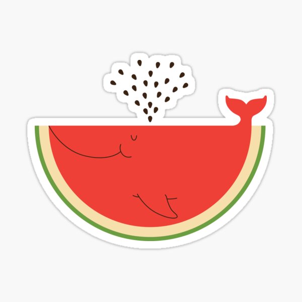 Item preview, Watermelon Whale designed and sold by ilovedoodle.