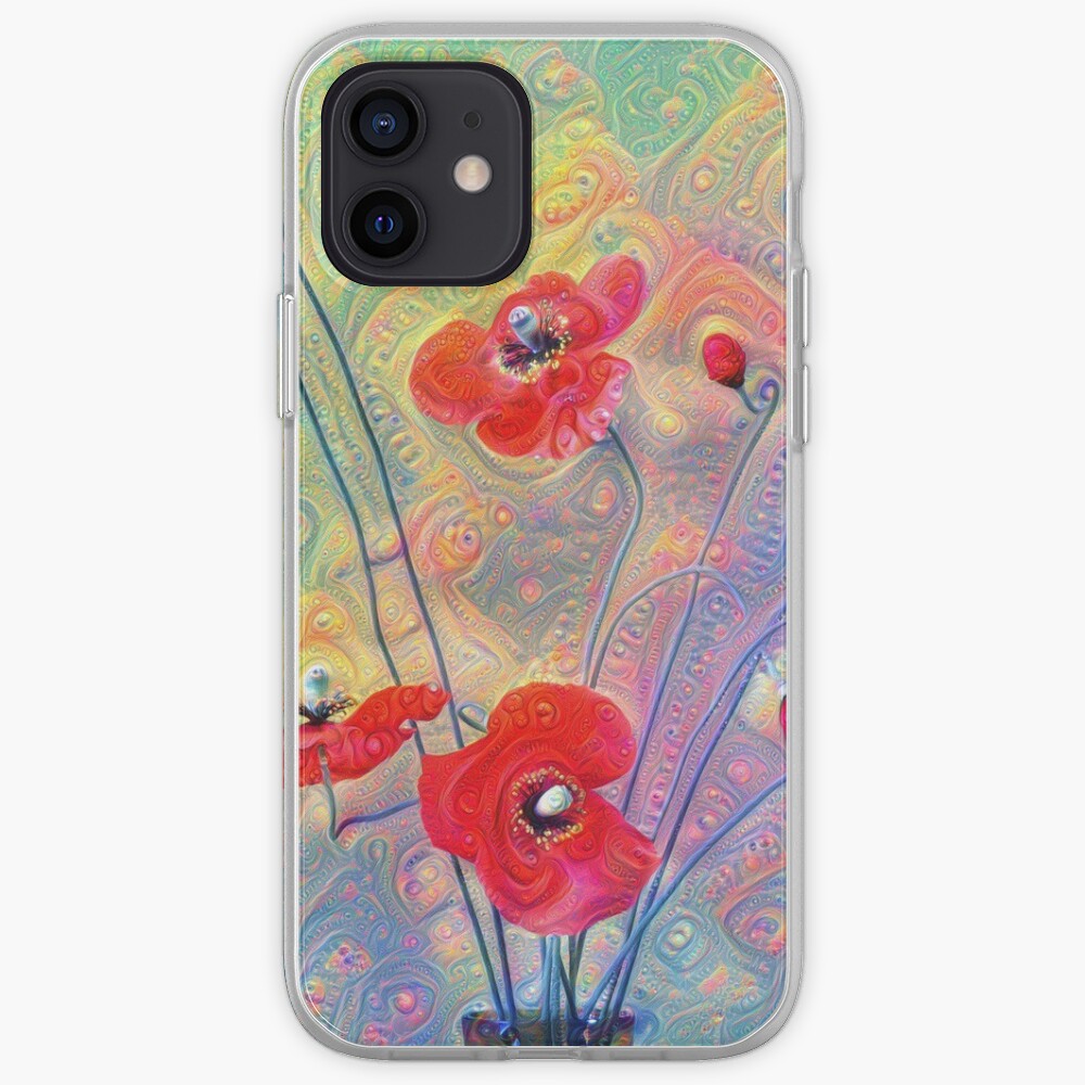 #Deepdreamed Poppies iPhone Case & Cover