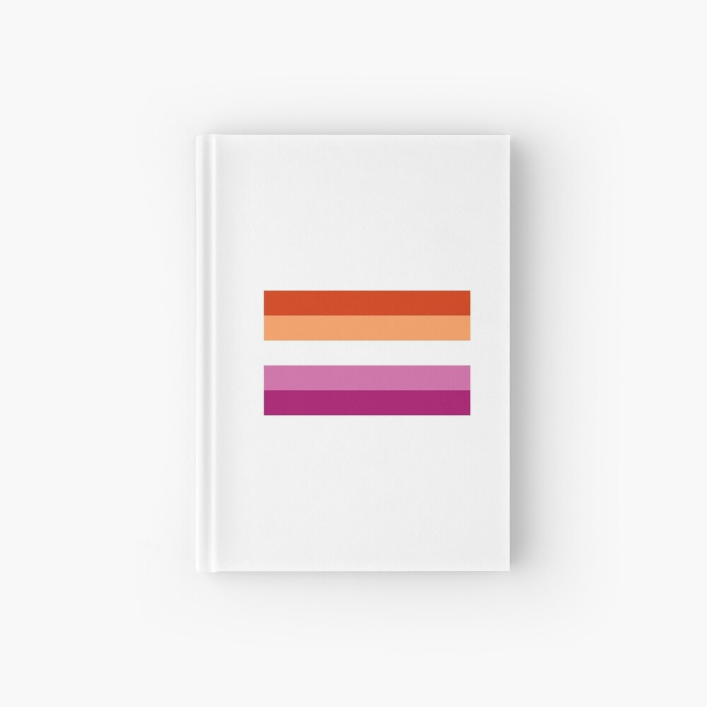 Nueva bandera lesbiana Cuaderno de tapa dura