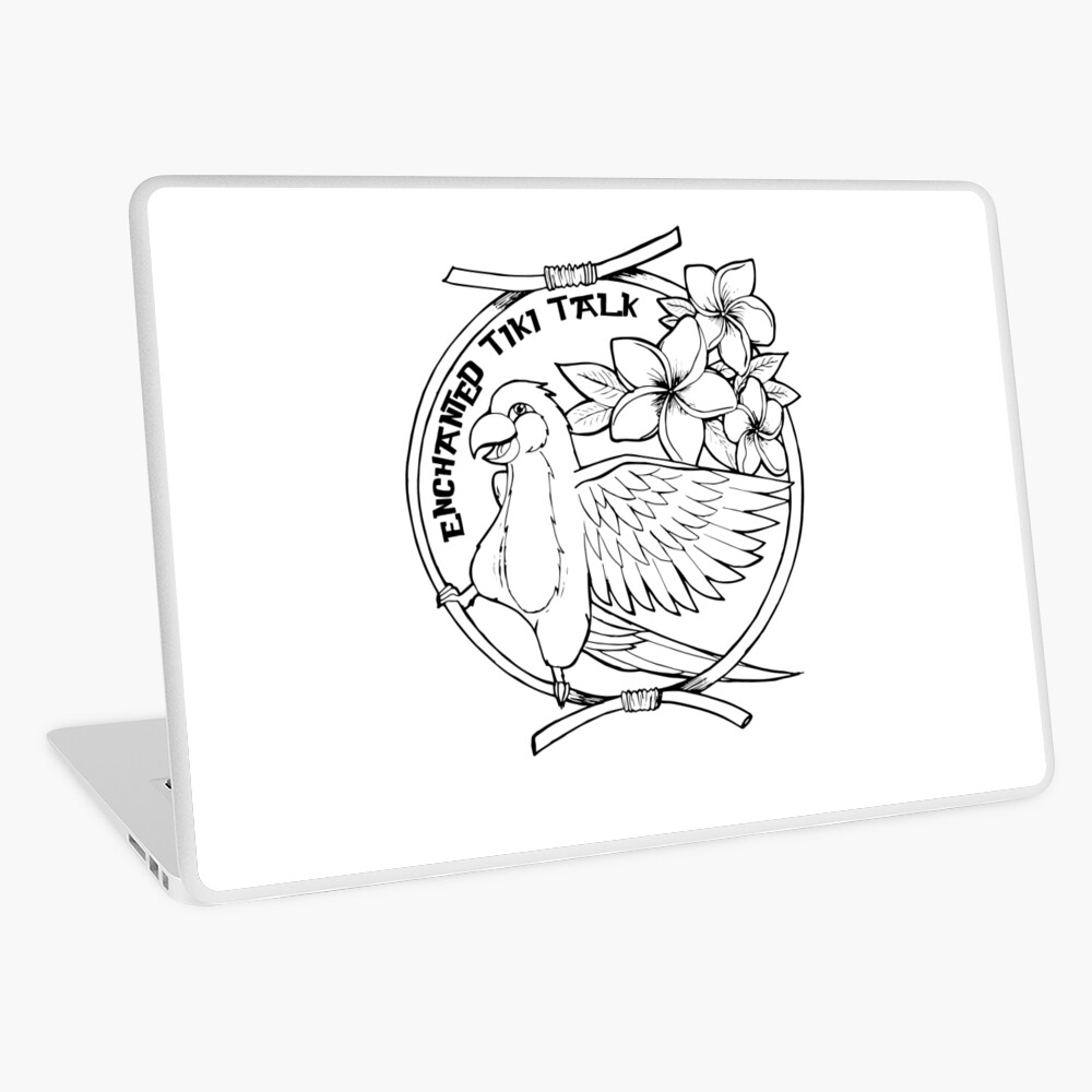 Item preview, Laptop Skin designed and sold by tikitalkpodcast.