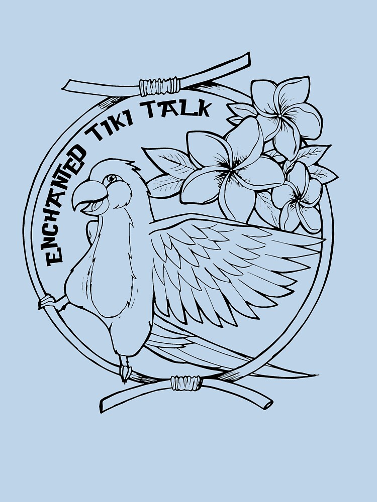Thumbnail 7 of 7, Classic T-Shirt, Floral Tiki Bird  designed and sold by tikitalkpodcast.