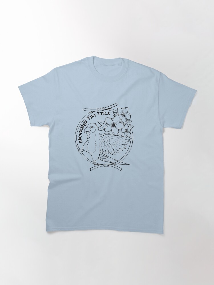 Thumbnail 3 of 7, Classic T-Shirt, Floral Tiki Bird  designed and sold by tikitalkpodcast.