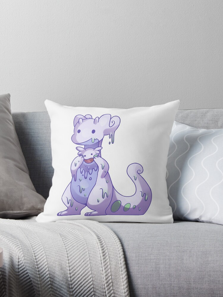 Goomy Und Goodra Dekokissen Von Sahdy Redbubble