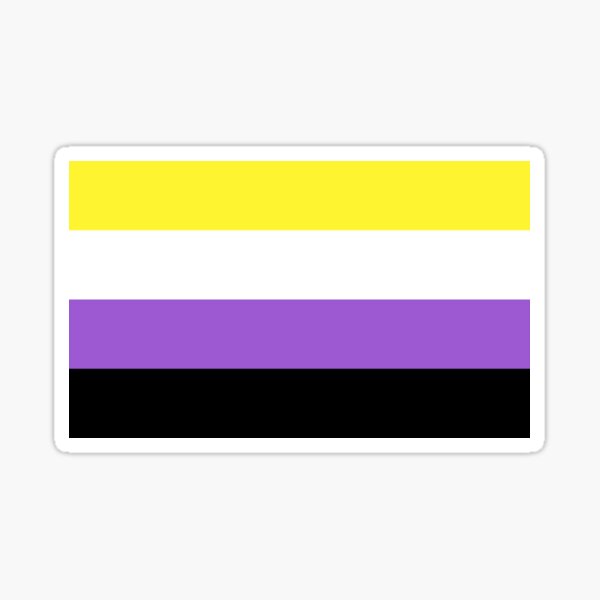 Bandera no binaria Pegatina