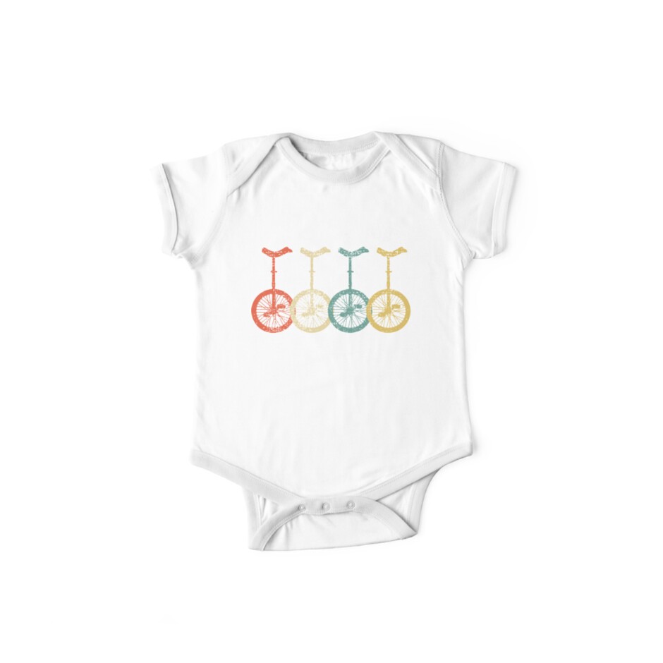Unicycle Vintage Retro Baby Boy Long Sleeve Bodysuit Baby Clothes