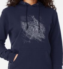 Sudadera con capucha ligera Minimal San Jose (California) City Map & Streets