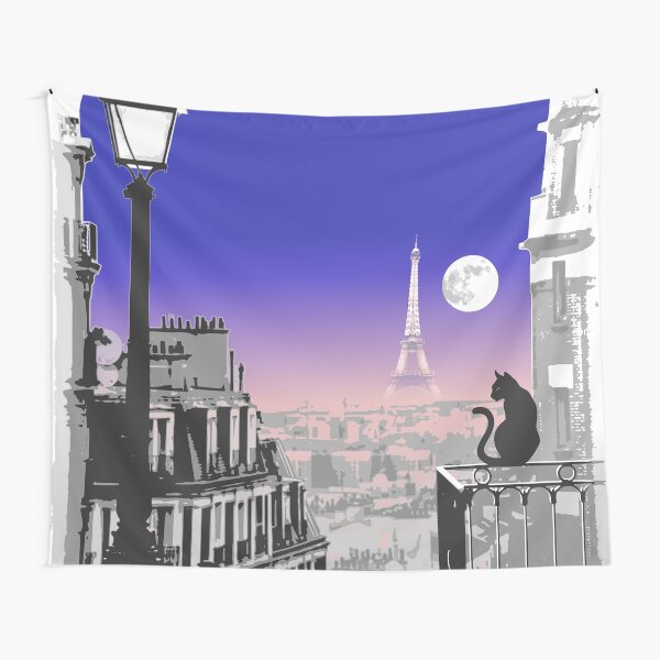 Paris Moonlight Tapestry