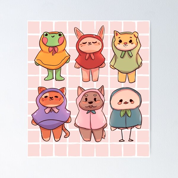Item preview, cute little friends designed and sold by Nicoryio.