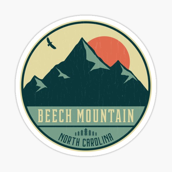 Item preview, Beech Mountain North Carolina Retro Mountain Badge designed and sold by dk80.