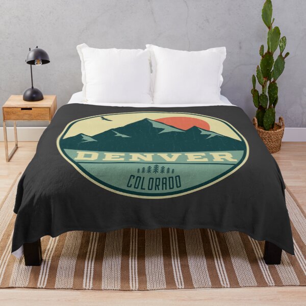 Item preview, Denver Colorado Retro Mountain Badge designed and sold by dk80.
