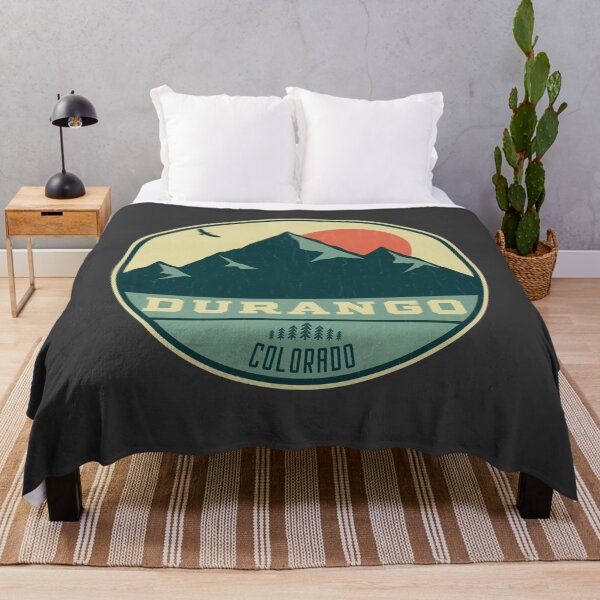 Item preview, Durango Colorado Retro Mountain Badge designed and sold by dk80.