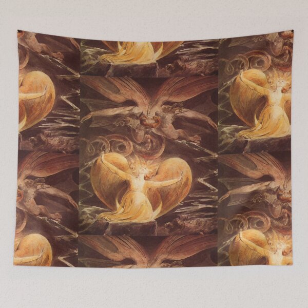 Item preview, Behold a Big Red Dragon Vintage illustration  -  william blake designed and sold by Vintage Designs +.