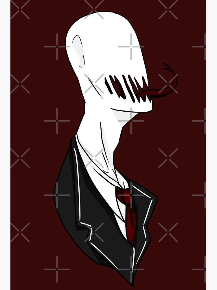 Slenderman Art Board Print by Vanum-Chan